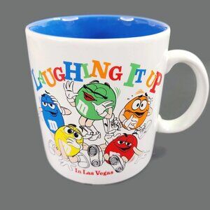 VTG M&Ms World 20 oz Laughing it Up In Las Vegas Coffee Mug Tea Cup Multicolor